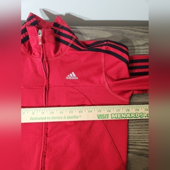 Adidas Clima 365 Sweater Womens Small Red - Picture 6 of 7